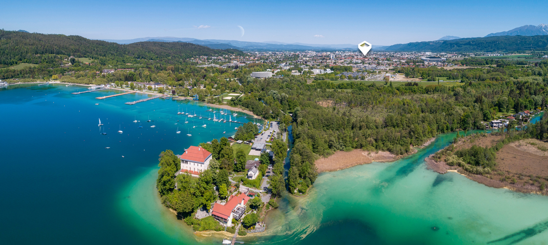 Woerthersee mit Maria Loretto